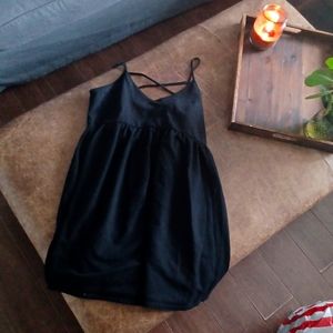 Little black spaghetti strap dress